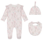 Baby Girls Pink Carousel Babygrow Set, 1, hi-res
